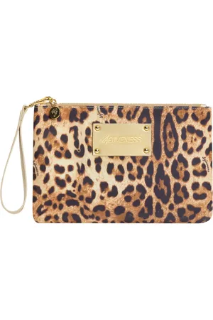 4GIVENESS Tassen, Dames, Bruin, ONE Size, Leo Soul Capri Clutch Accessories Ss 25