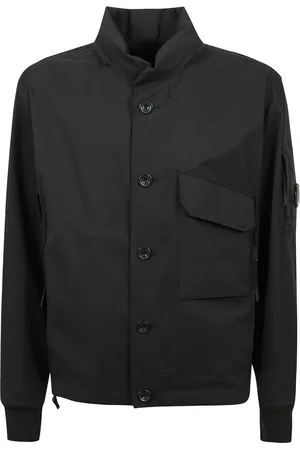 C.P. Company Jassen, Heren, Zwart, S, Geknoopte jas met capuchon