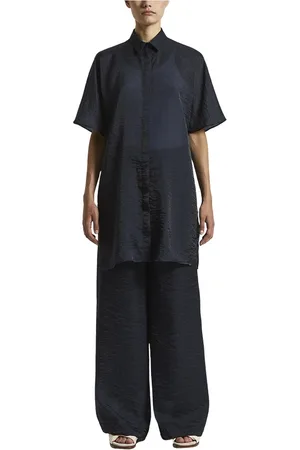 PESERICO SIGN Blouses & Shirts, Dames, Blauw, XS, Organza, Blouses & Shirts