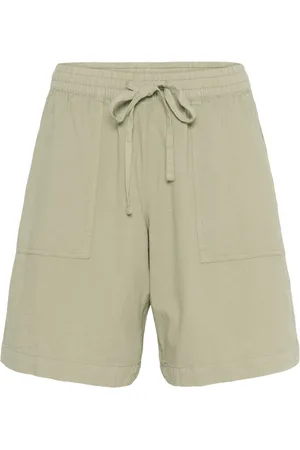 Kaffe Korte broeken, Dames, , XL, Groene Shorts & Knickers Zeegras