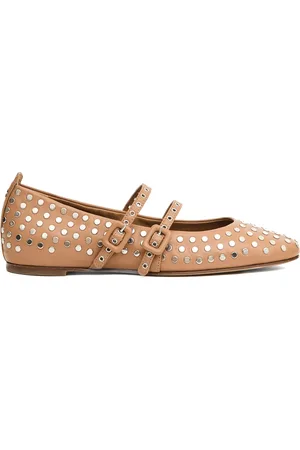 HALMANERA Schoenen, Dames, , 39 EU, Leer, Elegante Leren Ballerina Flats