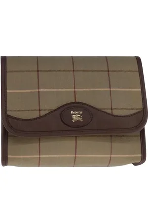 Burberry Pre-owned, Dames, , ONE Size, Pre-owned Canvas clutches