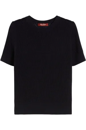 Max Mara Truien, Dames, Blauw, S, Stijlvolle Gebreide Top
