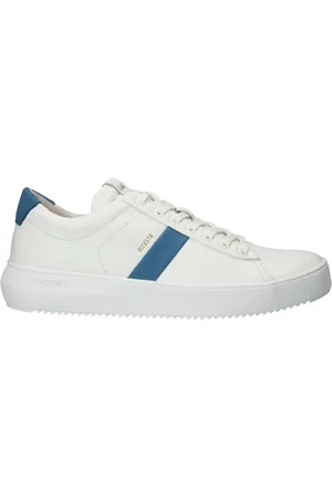Blackstone Schoenen, Heren, Wit, 46 EU, Leer, Blue Ashes Sneaker