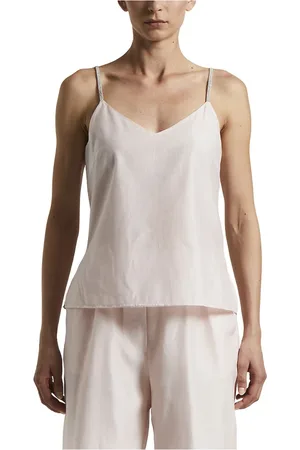 PESERICO SIGN Tops, Dames, Roze, S, Katoen, Katoenen en zijden organza top