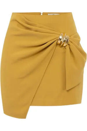 Elisabetta Franchi Rokken, Dames, Groen, M, Polyester, Stijlvolle %EA Stofmix Jurk