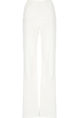 Dondup Broeken, Dames, , W25, Katoen, Ivoor Katoenmix Broek voor Vrouwen