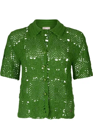 Liu Jo Truien, Dames, Groen, M, Katoen, Katoenen T-shirt