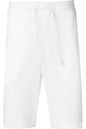 Ralph Lauren Korte broeken, Heren, Wit, S, Katoen, Witte sportshorts met logo