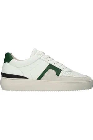 Blackstone Schoenen, Heren, Wit, 46 EU, Marble Colton - Green - Sneaker (low)