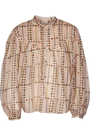Isabel Marant Blouses & Shirts, Dames, Veelkleurig, M, Beige Shirts voor Vrouwen