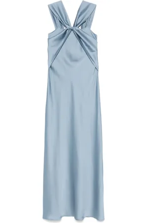 D.EXTERIOR Kleedjes, Dames, Blauw, XS, Polyester, Blauwe Jurk voor Vrouwen