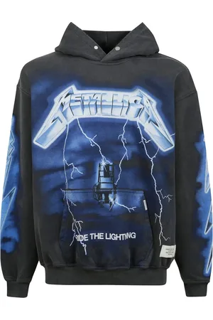 Represent Sweatshirts & Hoodies, Heren, Grijs, L, Hoodie French Terry Lichtgewicht Grafische Print