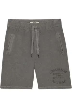 Zadig & Voltaire Korte broeken, Heren, Grijs, L, Korte Zomer Shorts