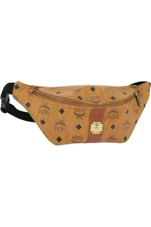 MCM Pre-owned, Dames, Bruin, ONE Size, Leer, Pre-owned Leather crossbody-bags