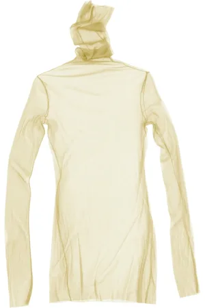 Cortana Tops, Dames, Geel, M, Tule, tule zwaan, limonadetop