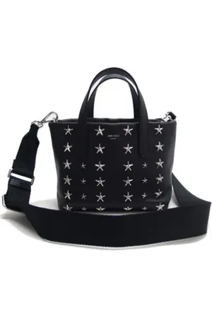 Jimmy Choo Pre-owned, Dames, Zwart, ONE Size, Leer, Tweedehands leren schoudertassen