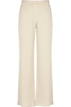 ANTONELLI Broeken, Dames, , M, Zijden Broek Elastische Taille Zakken
