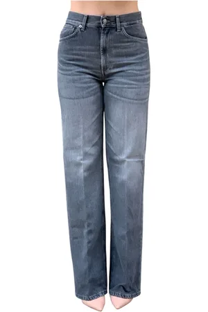 Dondup Jeans, Dames, Grijs, W26, Katoen, Katoenen T-shirt
