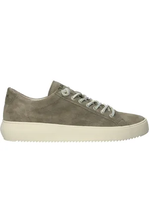 Blackstone Schoenen, Heren, Groen, 46 EU, Suède, Low Salvia Sneaker