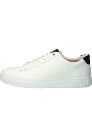 Blackstone Schoenen, Heren, Wit, 43 EU, Katoen, Lage Sneaker