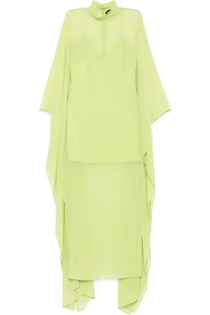 ‎Taller Marmo‎ Kleedjes, Dames, Groen, L, Groene Appel Jurk met Lange Mouwen
