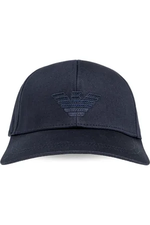 Emporio Armani Accessoires, unisex, Blauw, ONE Size, Katoen, Baseballpet