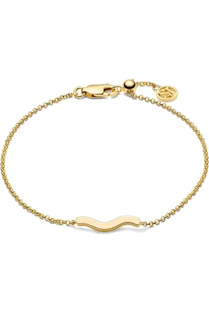Sif Jakobs Accessoires, Dames, Geel, ONE Size, Golf Armband Verguld Zilver