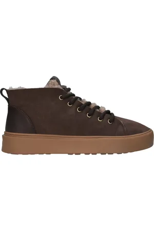 Blackstone Schoenen, Dames, Bruin, 36 EU, Leer, Sermeq Arnaq Sneaker (mid)
