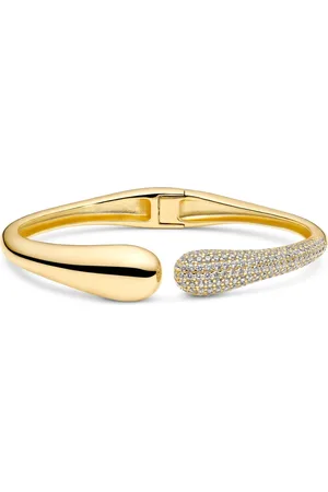 Sif Jakobs Accessoires, Dames, Geel, ONE Size, Verguld zilveren armband met zirkonia