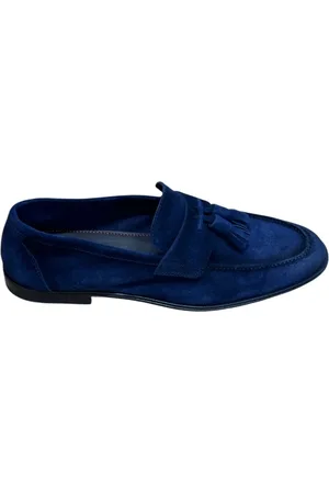 Corvari Schoenen, Heren, Blauw, 42 EU, Klassieke Leren Mocassin Schoenen
