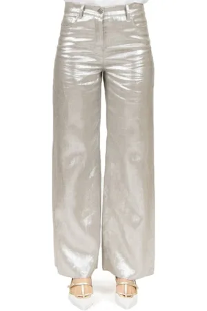 Max Mara Broeken, Dames, Geel, 2Xs, Stijlvolle Array Jurk