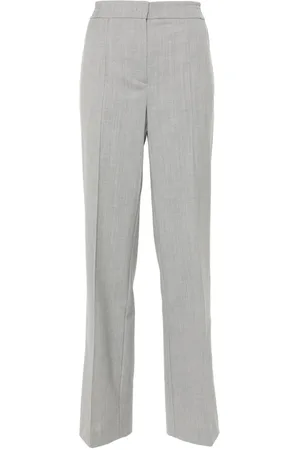 Twin-Set Broeken, Dames, Grijs, 2Xs, Melange Grijze Broek