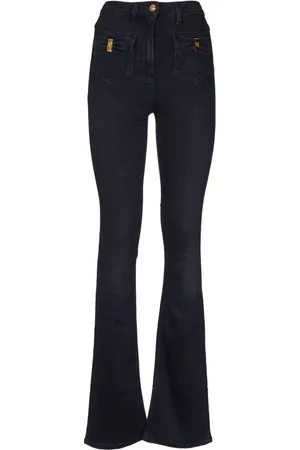 Elisabetta Franchi Jeans, Dames, Zwart, W29, Stijlvolle Broek voor Vrouwen