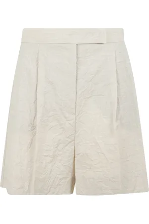 Max Mara Korte broeken, Dames, , M, Wol, Wollen Flared Shorts