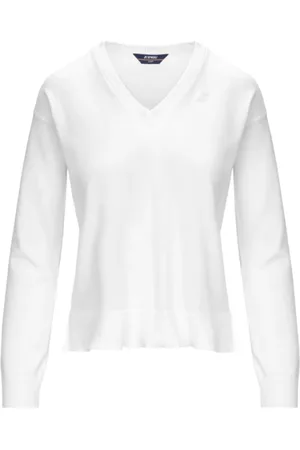 K-Way Truien, Dames, Wit, S, Katoen, Wit Cropped Sweatshirt Essential Style