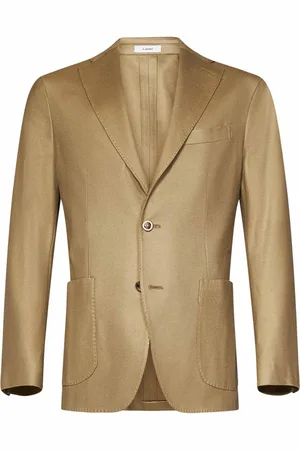 Boglioli Jassen, Heren, , 2Xl, Katoen, Textured Blazer voor Mannen
