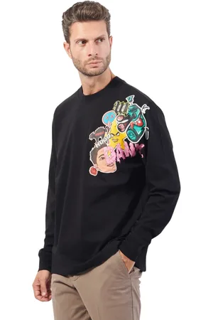 HUGO BOSS Tops, Heren, Zwart, L, Katoen, Long Sleeve Cotton T-shirt