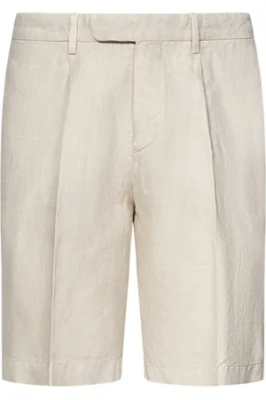 Boglioli Korte broeken, Heren, , M, Linnen, Linnen Bermuda Shorts Ss 25