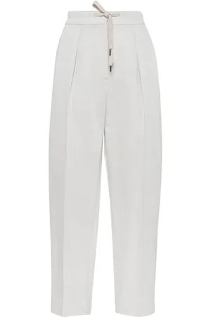Brunello Cucinelli Broeken, Dames, Wit, S, Witte elegante broek