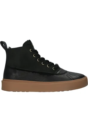 Blackstone Schoenen, Dames, Zwart, 39 EU, Leer, Sneaker (hoog)