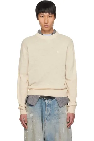 Acne Studios Truien, Heren, , XL, Havermout Melange Gebreide kleding