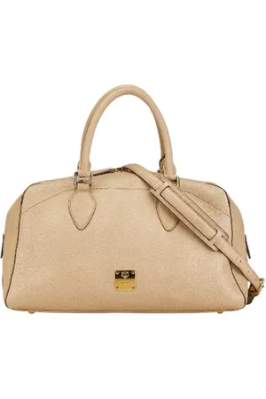 MCM Pre-owned, Dames, , ONE Size, Leer, Tweedehands leren handtassen