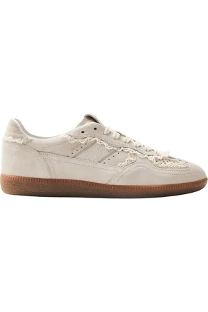 ALOHAS Schoenen, Dames, , 38 EU, Tb. 490 Gehaakte Crème Leren Sneakers