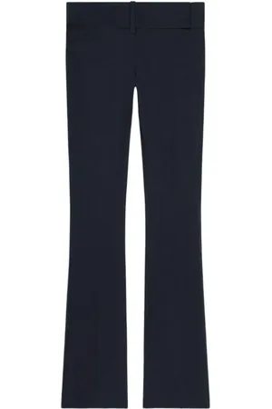 Courrèges Broeken, Dames, Blauw, XS, Blauwe Flared Broek