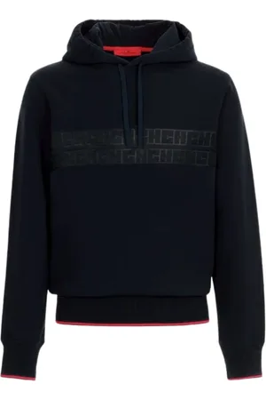 Carolina Herrera Sweatshirts & Hoodies, Heren, Zwart, M, Katoen, Initialen Hoodie Sweatshirt Origineel Nieuw