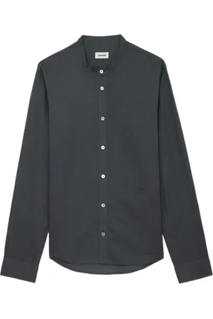 Zadig & Voltaire Overhemden, Heren, Grijs, XL, Stijlvolle Shirt voor Mannen