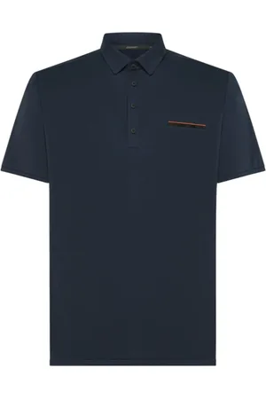 RRD Tops, Heren, Blauw, XL, Polo Shirt met Oxford Zak