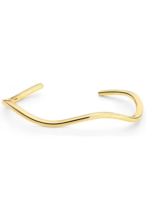 Sif Jakobs Accessoires, Dames, Geel, ONE Size, Wave Ellera Armband in verguld zilver