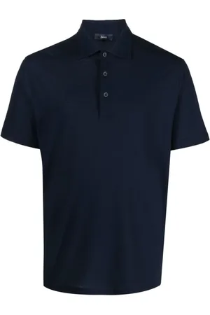 HERNO Tops, Heren, Blauw, S, Blauw Polo Shirt